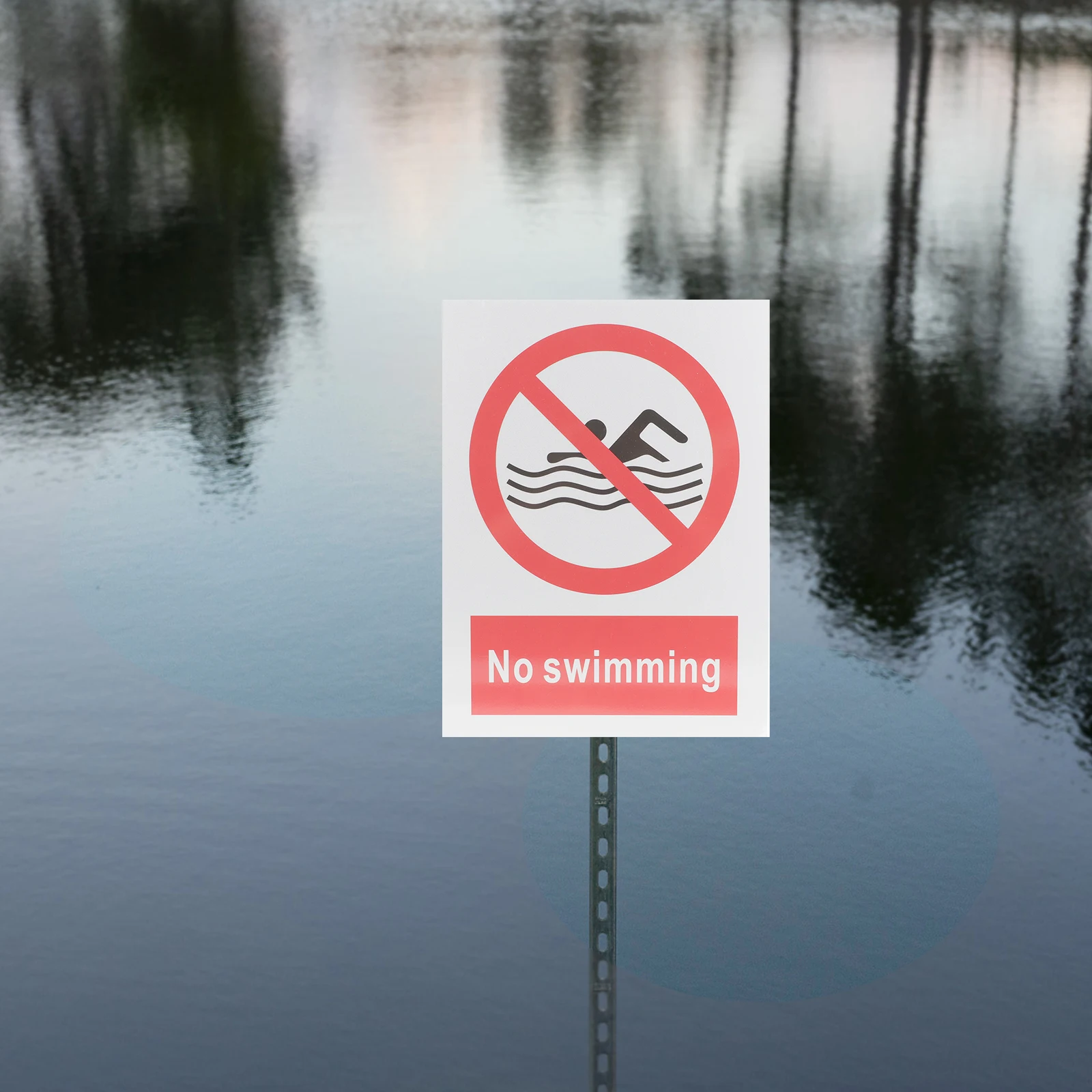 

Warning Signs Outdoor Pool Decor The Security No Swimming Aluminum Safety Funny Label