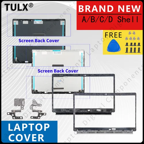 Camiseta nueva para Aspire 5 A515-54 A515-53 55 A515-55G S50-51 N18Q13, cubierta trasera LCD para portátil, bisagras de reposamanos con bisel frontal
