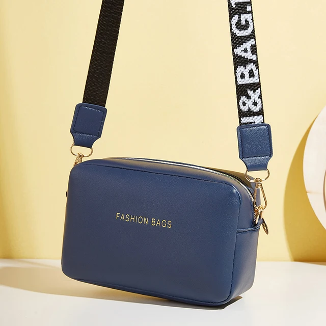 Damska torebka i torebka prosty projektant moda na co dzień torba kurierska szeroka torba z pasek na ramię damska mała torba Crossbody na telefon