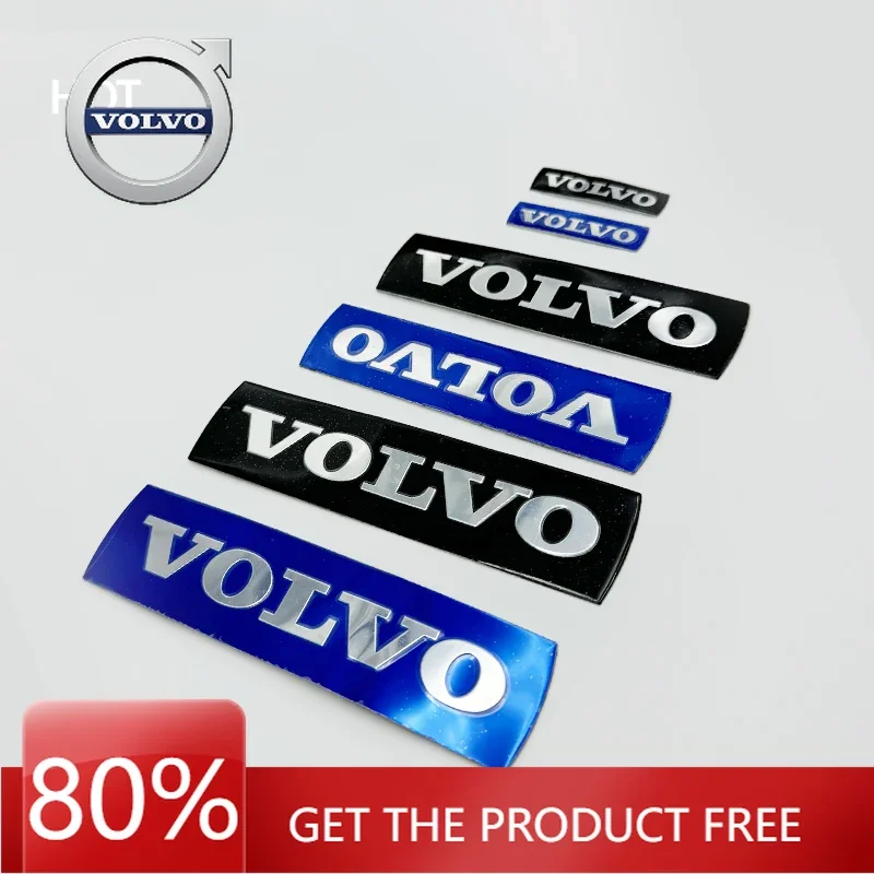 

2026 Hot For VOLVO For VOLVO XC60 S60 XC70 XC90 S40 V40 V60 Car Front Sign Front bumper Grid Sign Label Grille Blue Badge Emblem