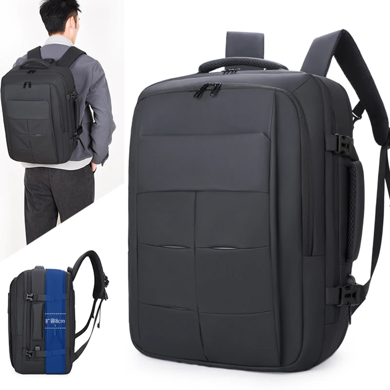 

Multi Layer Zippered Laptop Bag Large Capaci Waterproof Men's Backpack Business Work Meeting Travel Backpack Commuter Bag