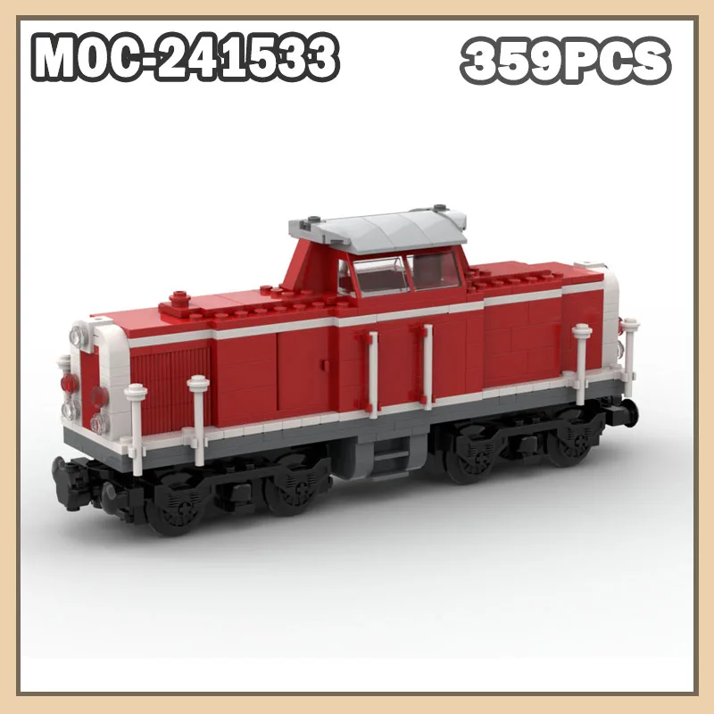 

MOC-241533 Train Accessories Track Building Blocks Small Pieces Creative Toys Birthday Gift Simulated Urban Locomotive 359Pcs