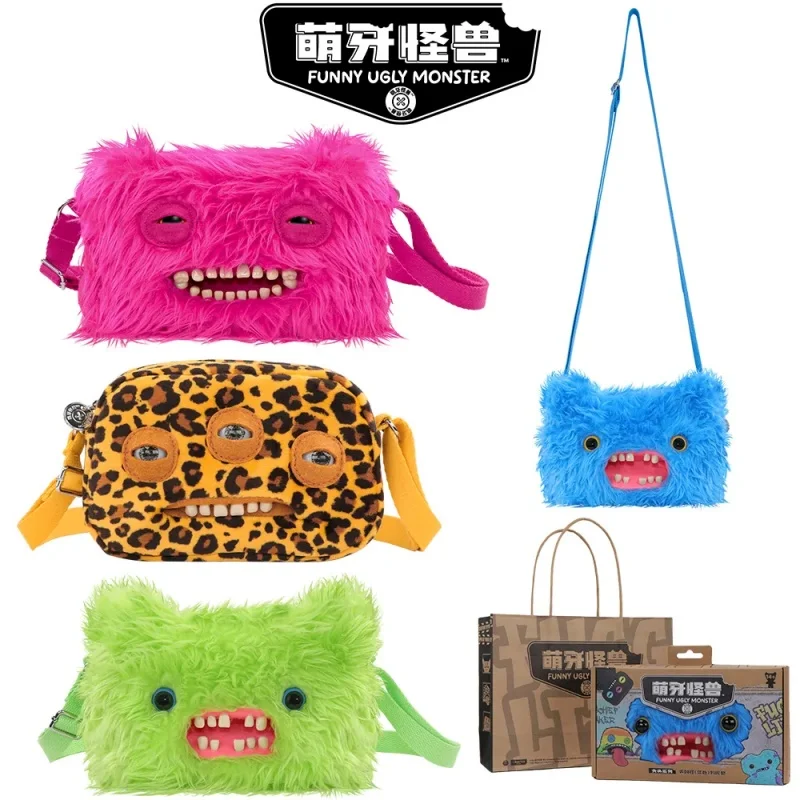 

Оригинальная сумка через плечо Fuggler, забавная сумка через плечо из серии Ugly Monster, цветная система допамина, модная трендовая забавная сумка для девочек