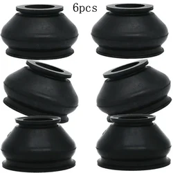 6pcs Universal Car Suspension Steering Ball Joint Rubber Dust Boot Cover Track Tie Turn Rods Rubber Dust Boot Cover NEW