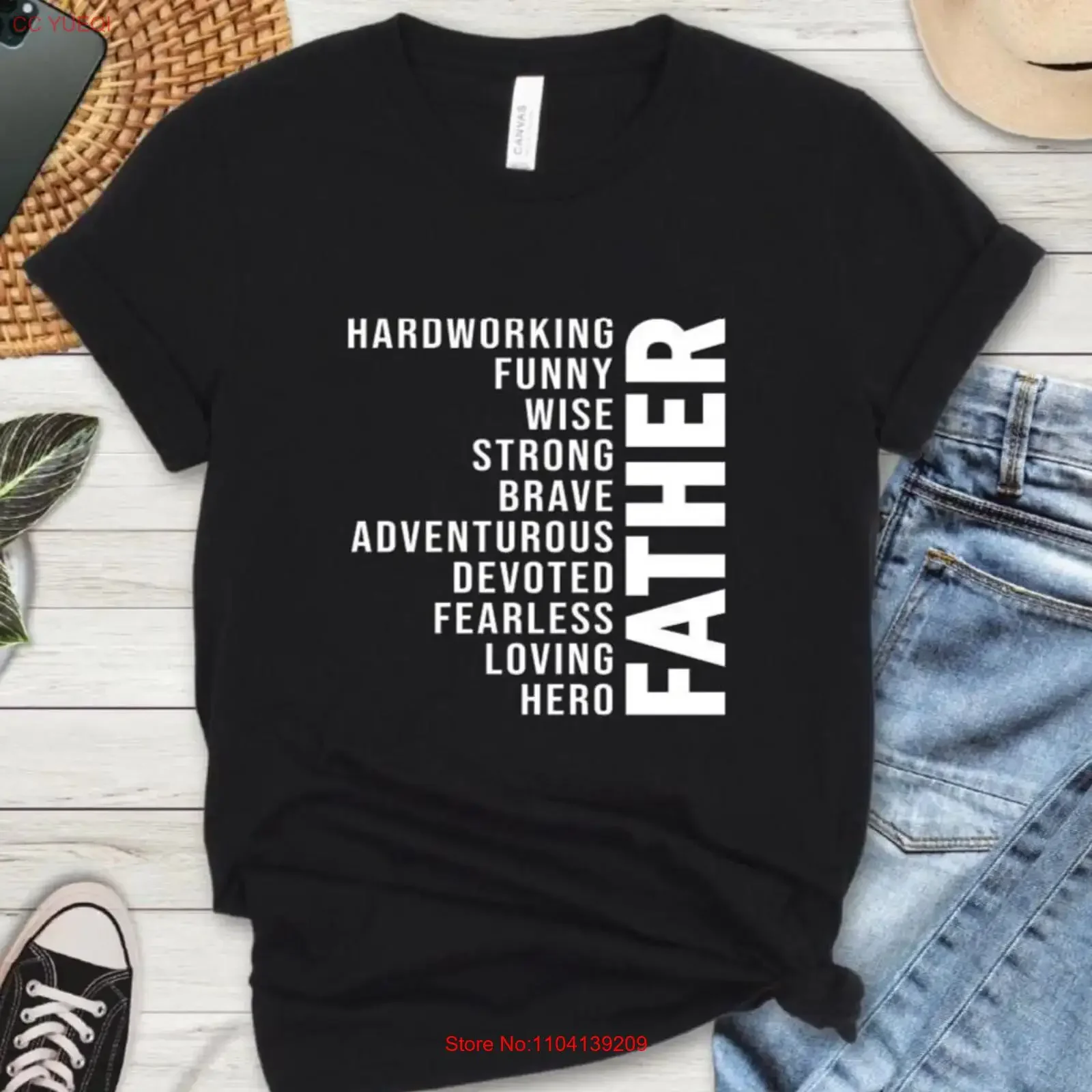 Hardworking Brave Loving Dad T Shirt Daddy Father's Day The Man Best Father Defination for vintage Washed streetwear Stretched