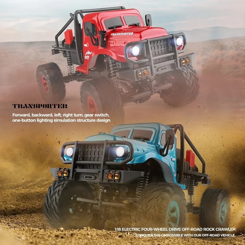 Wltoys 184020 1/18 4WD Retro replica RC Crawler climbing Car Realistic PVC Shell  Shocks Durable Rubber Tires toys for boy