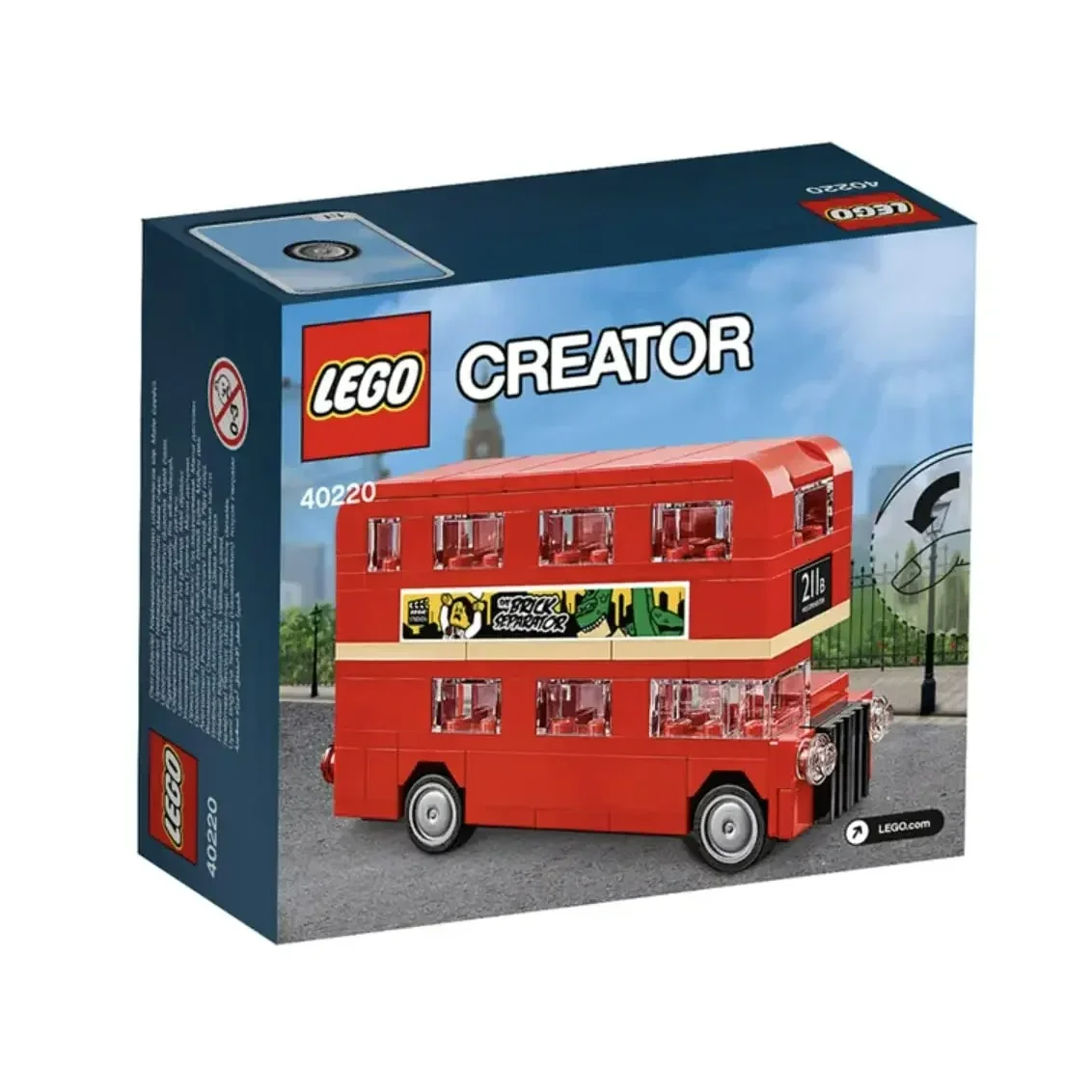 LEGO 40220 Creator Double Decker London BusBuilding Blocks Bricks Toy for Kids Children\'s Day Birthday Gift (118 Pieces)