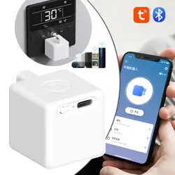 Tuya Blue-tooth 5.2 Plus Smart Fingerbot Switch Button Pusher Smart Life Timer Spraakbesturing Werkt met Alexa Assistant Home