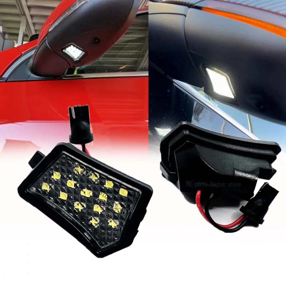 

2Pcs LED Under Side Mirror Light Puddle Lamps 07-14 For Volvo XC90 XC70 C70 MK2 S60 MK1 II V40 V70 V60 S40 Ⅱ V50 S80 MK1 2 C30