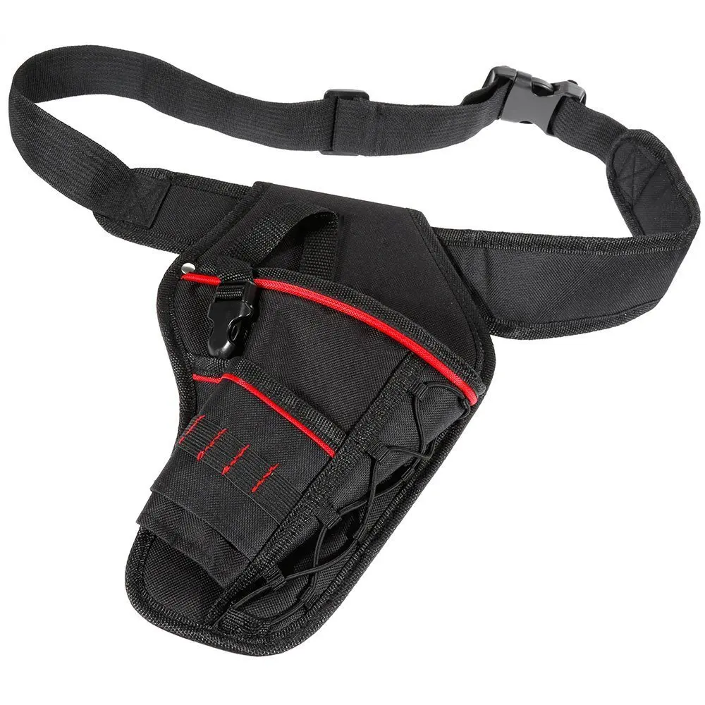 

ABRT-Drill Holster Waterproof Impact Driver Drill Holder Multi-Functional Electric Tool Pouch Bag With Waist Belt For Wrench Ham