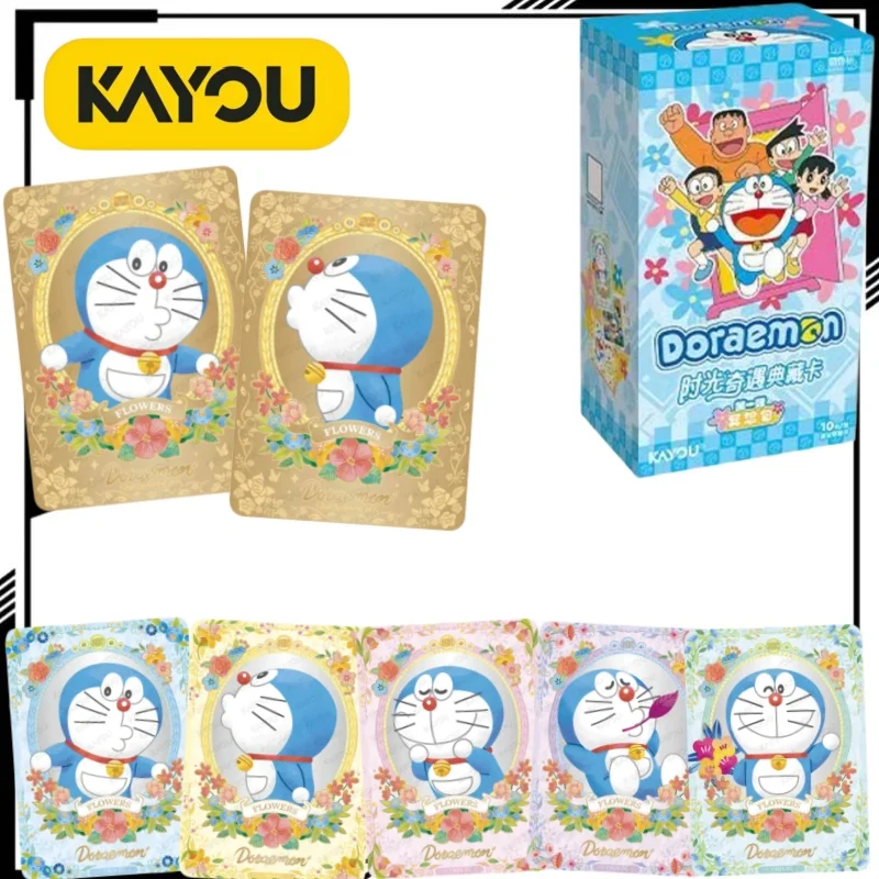 KAYOU Oficial: Colección de Tarjetas de Aventuras en el Tiempo de Doraemon, Paquete de Fantasía Vol. 1, Tarjetas Coleccionables de Doraemon, Mercancía de Anime