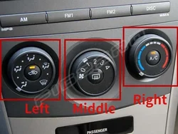 55901-02041 55902-02150 Car Air Conditioning Knob Switch for Toyota Corolla 2007 2008 2009 2010 2011 2012 2013 55909-0K010
