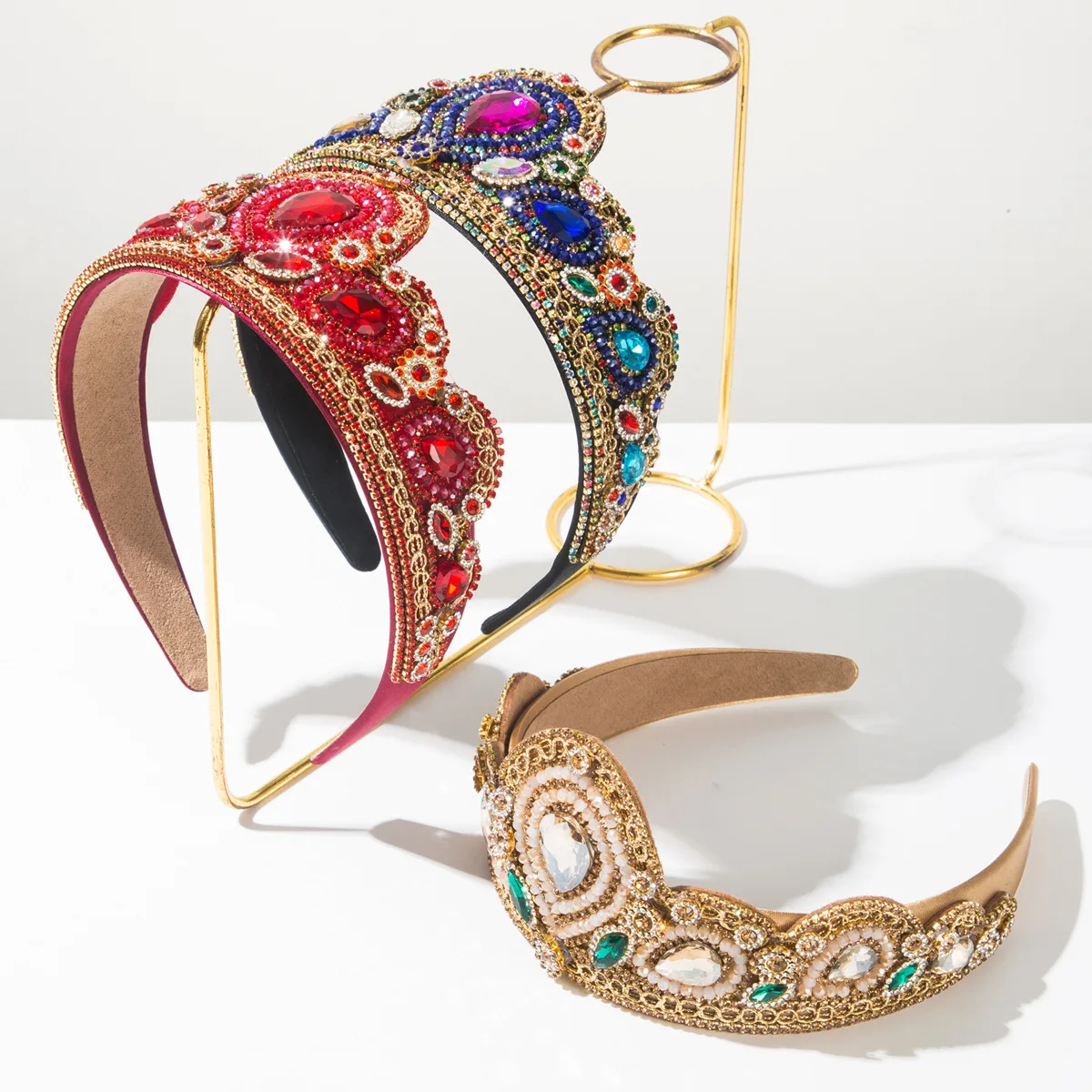 

Европейский и американский ретро-стиль в стиле барокко, великолепная повязка на голову с короной, женские блестящие высококачественные аксессуары для волос с бриллиантами