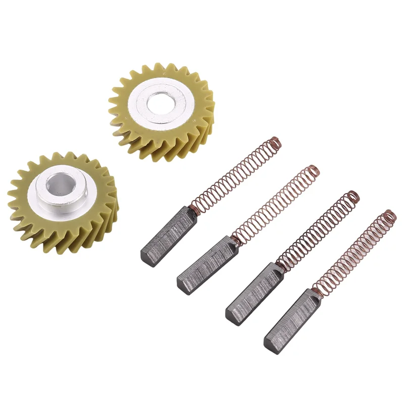 

W10112253 9706416 Щетка двигателя W10380496 4162897 Червячная передача миксера для подставки Kitchenaid и 2 пары щеток двигателя-A21R