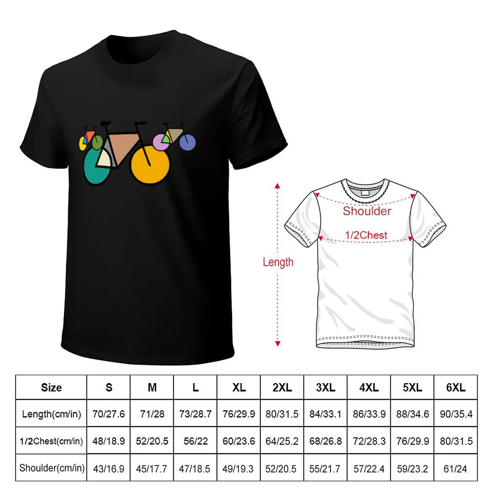 Geometric Mondrian Bicycles T-Shirt graphic shirts graphic t shirts funny t shirts for men