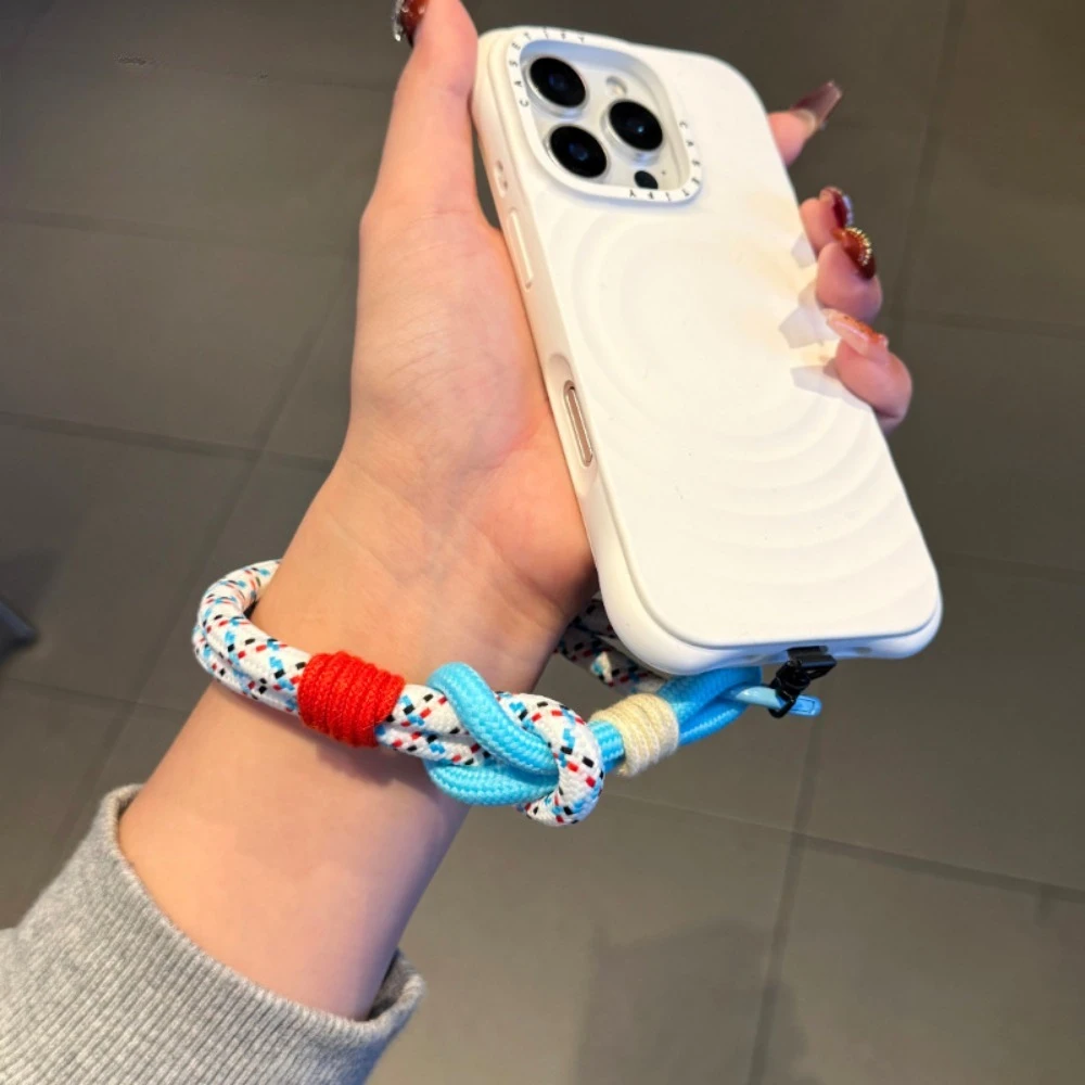 

Модный корейский ремешок для мобильного телефона, плетеный прочный кулон, аксессуары, анти-потерянная цепочка для мобильного телефона