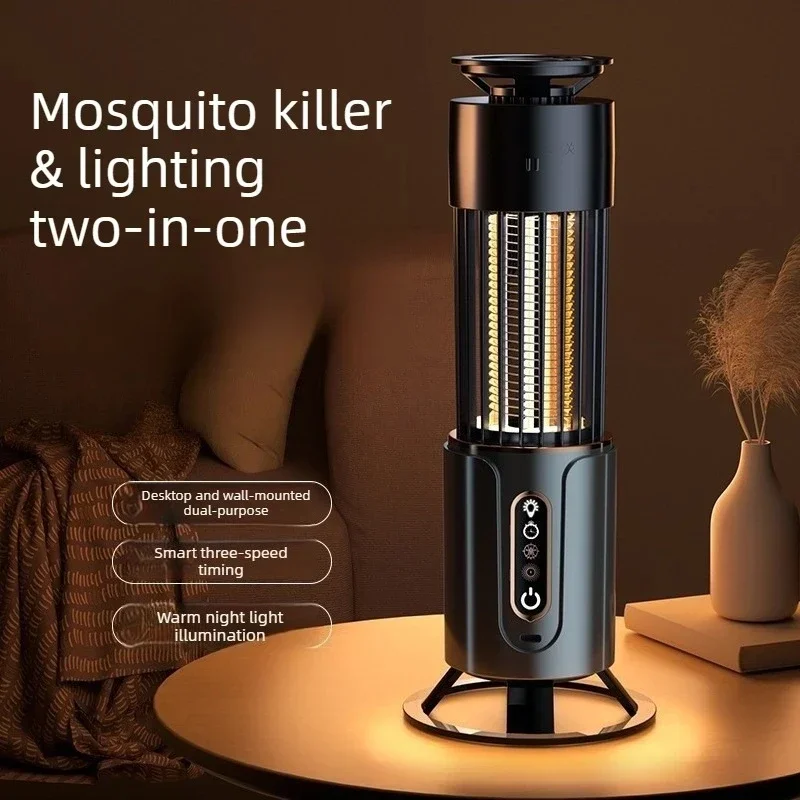 Electric Shock Suction Mosquito Killer Lamp Portable USB Rechargeable UV Insect Zapper Indoor Home Outdoor Camping Mosquito Repe