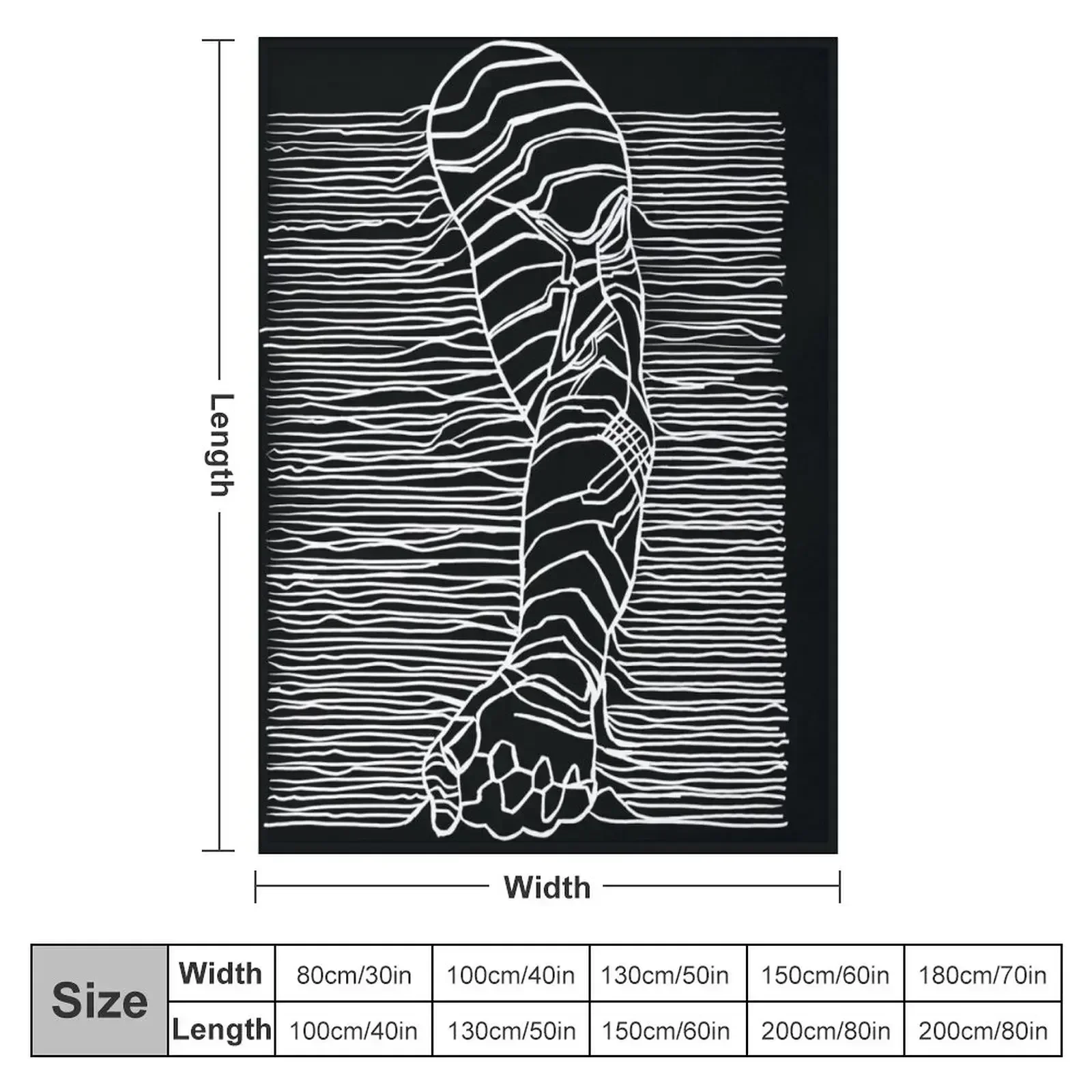 Unknown Pleasures: Bucky edition Throw Blanket couch cozy soft plush fuzzy picnic outdoor blanket