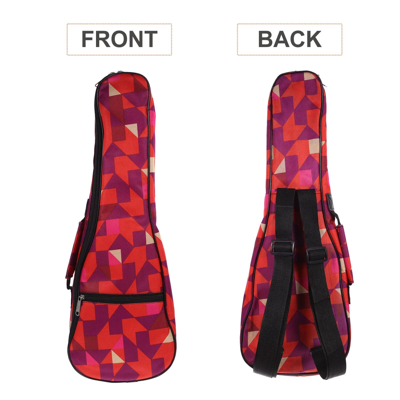 

Simple Geometric Style Ukulele Backpack Strong Comfortable Straps Ideal for Outdoor Travel Storage Pouch Ukulele Bag