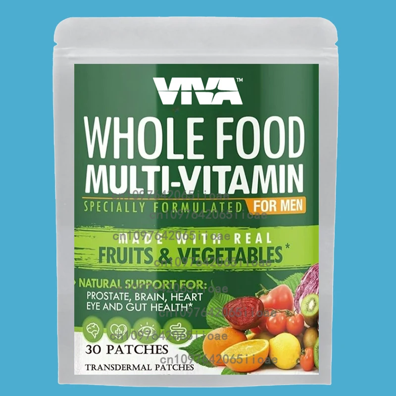 

30 Patches Men's Multivitamin Complex Transdermal Patches-with Vitamin A, C, E, B6, B12, D3 To Help Enhance Endurance