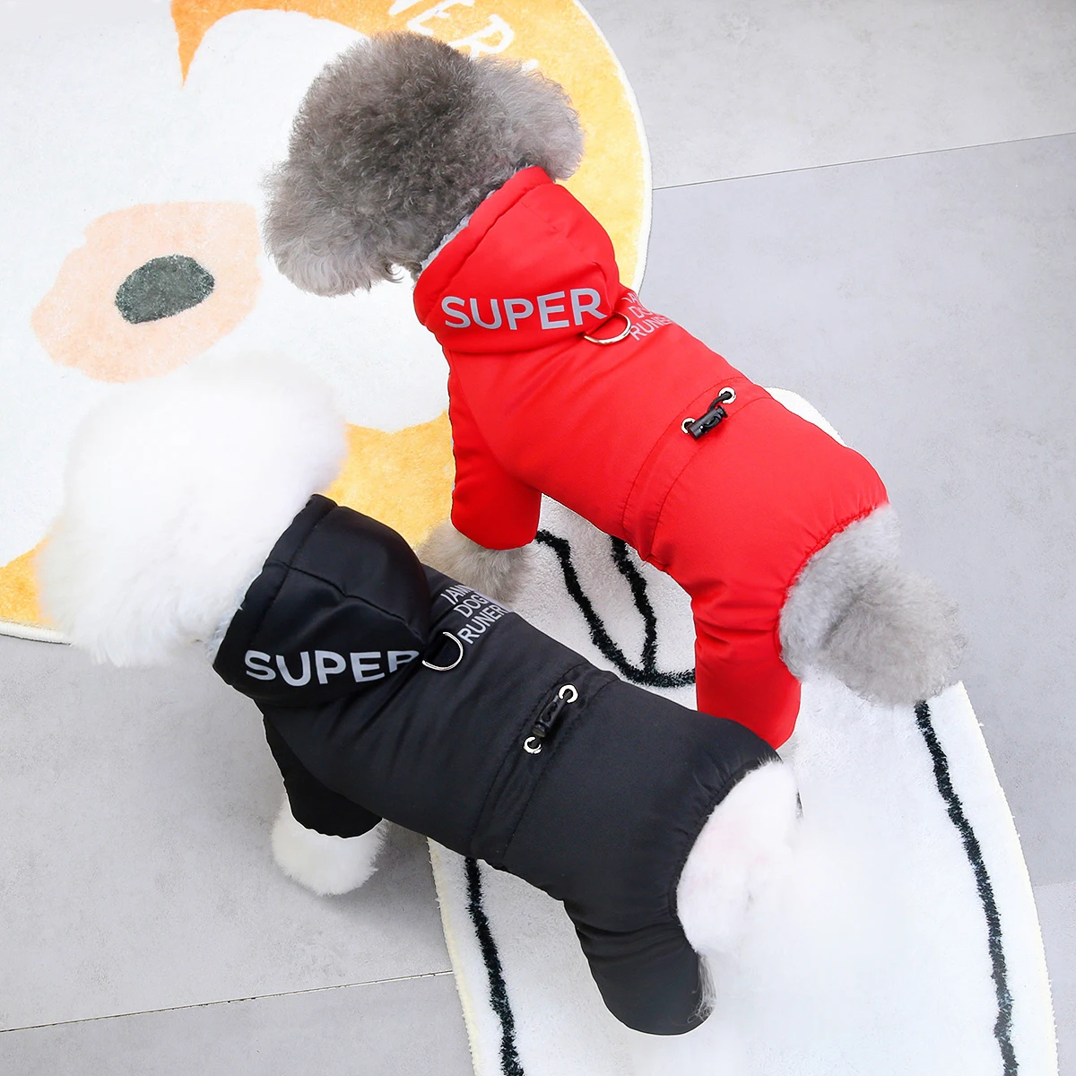 

Warm Hooded Jacket for Small and Medium Dogs, Pet Jumpsuits, Puppy Overalls, Chihuahua, Bulldog Outfits, Winter Costumes