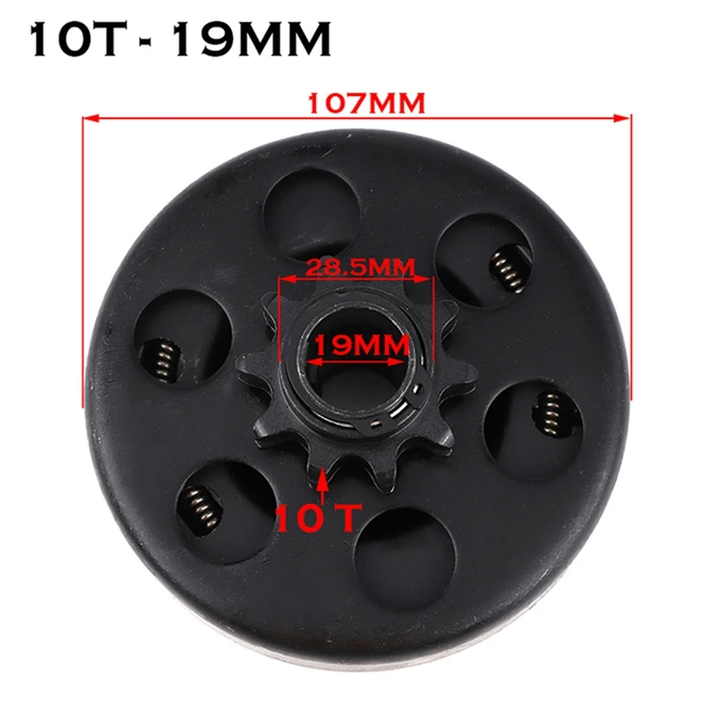 Centrifugal Automatic Tooth Kart Clutch Tooth 10 Teeth 19.05Mm With 420 Chain For GO Kart-Fun Karting Minibike Engine