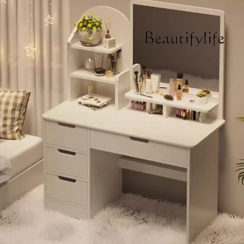 

Nordic Natural Dressing Table Essentials Aesthetic Wood Luxury Dressing Table Modern Texture Coiffeuse De Chambre Furniture