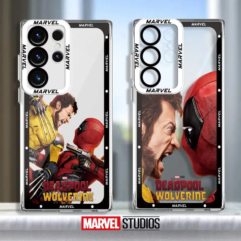 Marvel Deadpool And Wolverine Case for Samsung Galaxy S24 Ultra S20 FE S21 S22 Plus S23 Ultra 5G S23 FE Note 20 Ultra Clear Soft