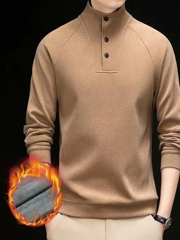 

Pierre Cardin Men's Fce Lined Thiened Sweatirt f High Collar Long Sve T-irt Warm Base Layer irt Faion Urba...