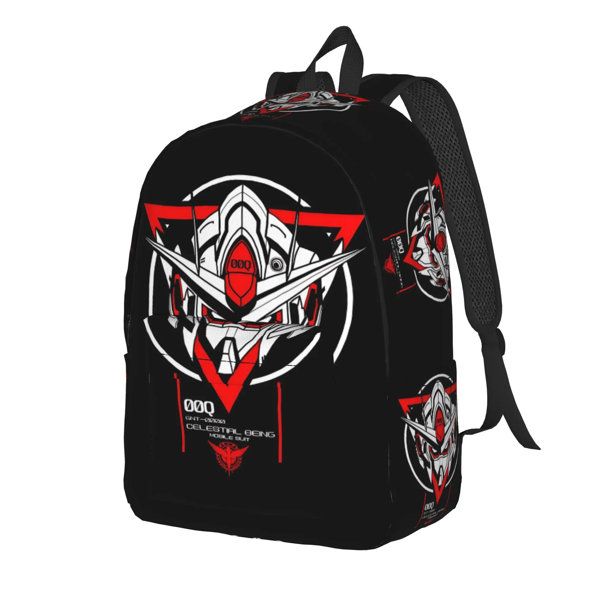 Fashion Gundam Robot warrior Backpack  Mochilas Light For School Zipper Closure Rucksack