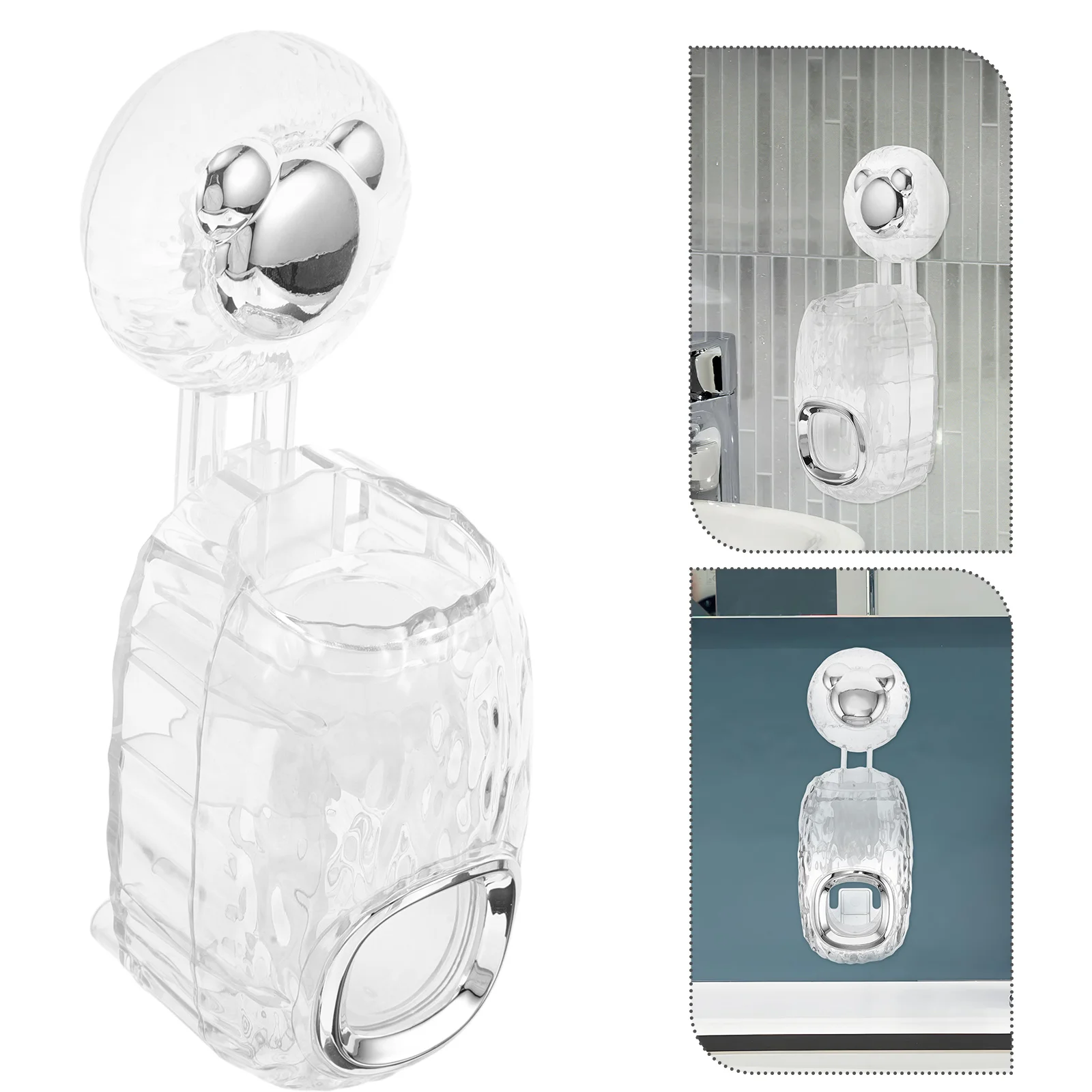 Automatic Toothpaste Squeezer Wall Dispenser Shower Holder Suction Cup Plastic Bathroom Accessories Toothbrush for