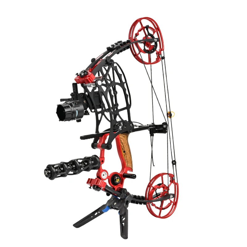 STARCN Компактный ATA для стрельбы из лука, вес 17,5 дюйма, 45–70 фунтов, стрелы для отдыха, рыбалки, охоты и стальные шарики, блочный лук двойного назначения