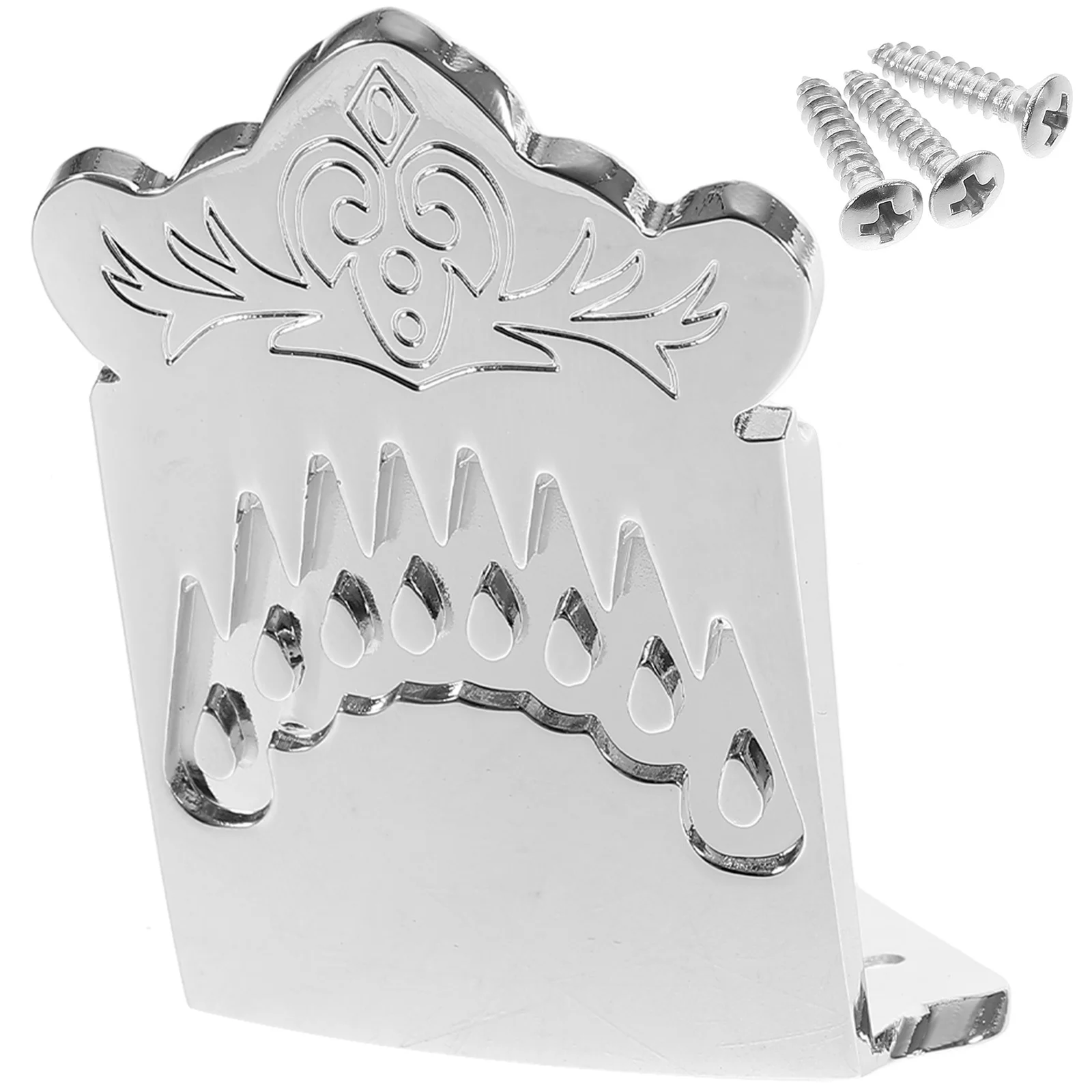 

1Set Metal Mandolin Tailpiece 8 String Bridge Accessories Long Service Life Simple Design Efficient Playing Gift