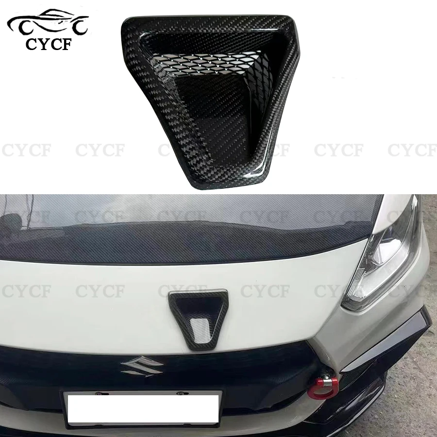 

Крышка капюшона из углеродного волокна для Suzuki Swift Sports ZC33S, передний бампер, вентиляция, автозапчасти, вентиляционные отверстия, обновленный корпус