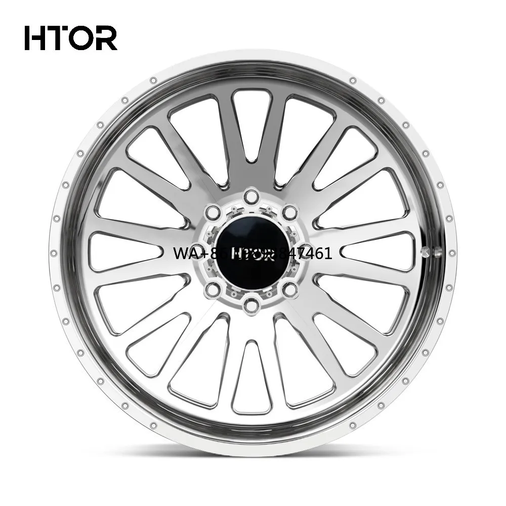 

Кованые полированные внедорожные диски HTOR H-образной формы с глубоким ободом, размеры 26x10, 26x12, 26x14, 26x16, PCD 8x170, 8x165.1