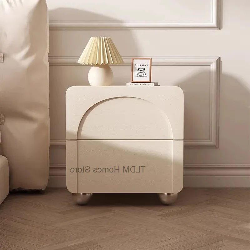 Bedside White Room Modern Sleep Drawers Design Bedside Table Table Vintage Comodino Decor Camera Da Letto Niche Furniture