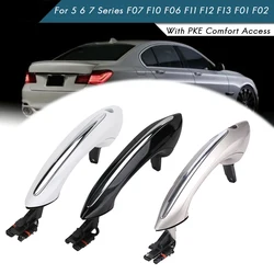 Manija de puerta trasera y delantera para coche, accesorio Exterior de acceso cómodo sin llave para BMW serie 5, 7, F07, F10, F11, F01, F02, 520, 525, 530, 535, 51217231931