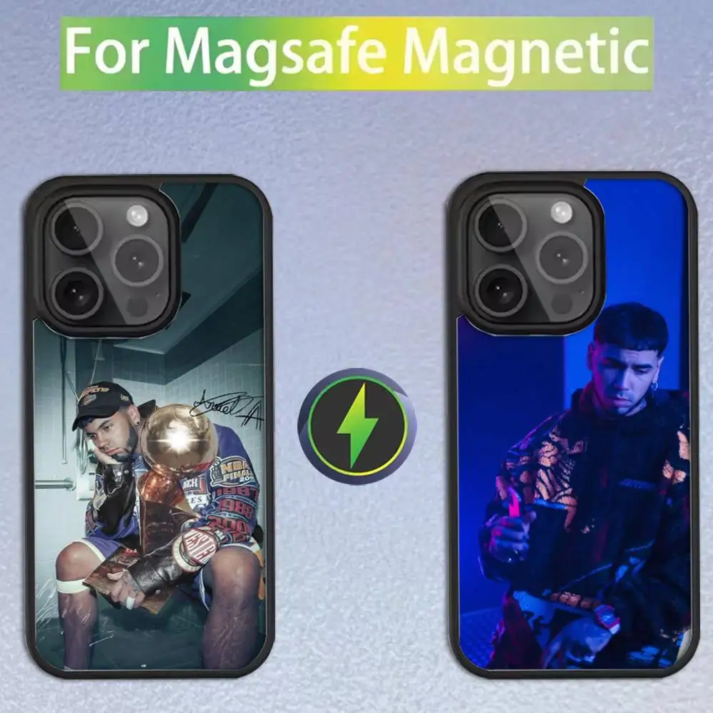 

Babaite Rapper A-Anuel AA Phone Case For iPhone 16,15,14,13,12,11,Pro,Max,Plus,Mini,SE Magsafe Magnetic Wireless Charging