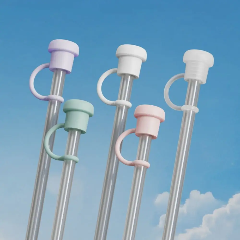 Silicone Spill Proof Stopper Straw Cover Reusable Splash Proof Straw Tips Lids 6-10mm Straws for Stanley/Glass Cup Accessories