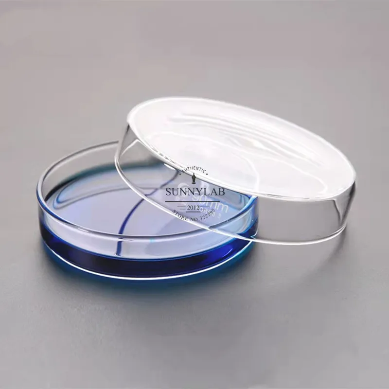 60mm to 200mm  Glass Petri Dish Bacterial Culture Dish Borosilicate Glass Chemistry Laboratory Equipment