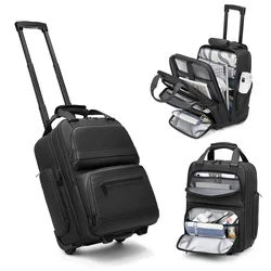 Men's Rolling Luggage Handbag Trolley Bag with wheels Carry on Hand Luggage Travel Suitcases Business Boarding Laptop Bag