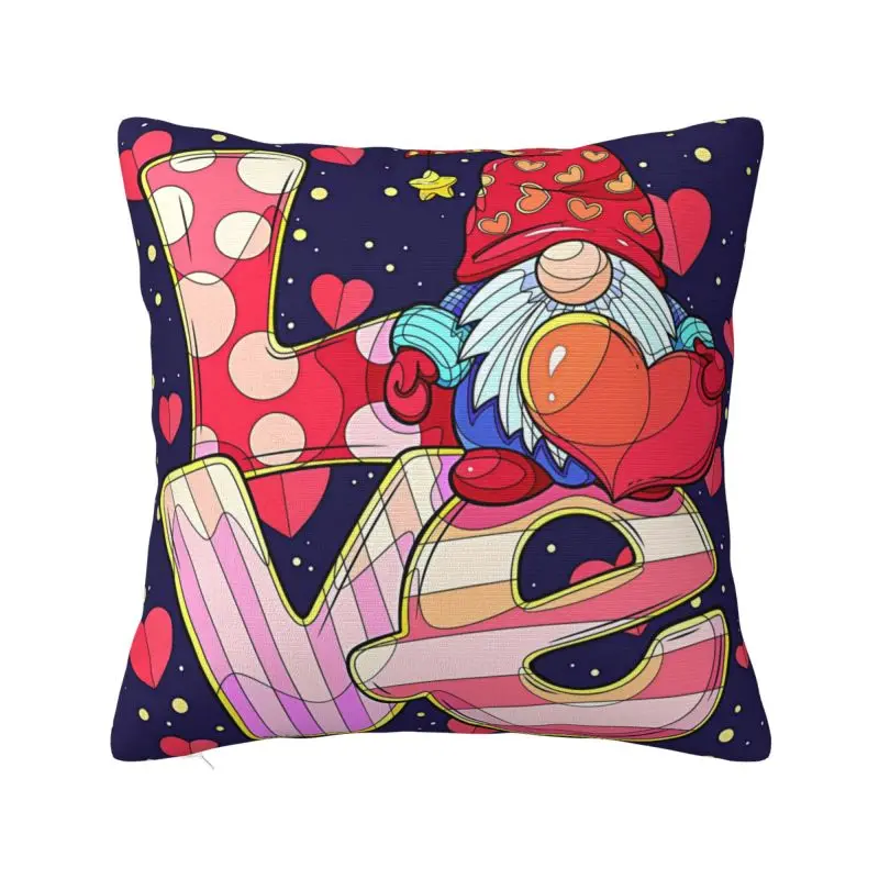 Custom Valentine's Day Cushion Cover 3D Printing Square Floor Pillow Case for Living Room Pillowcase Home Decoration