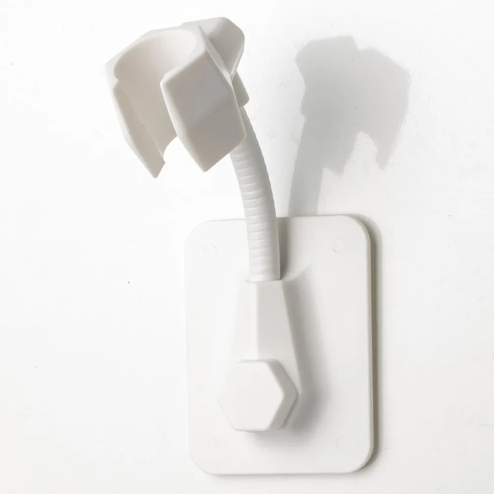 

2Pcs Shower Head Holder Punch Free Adhesive Mount Bracket for Elderly Flexible Tube 360 Degree Rotation Waterproof Bathroom