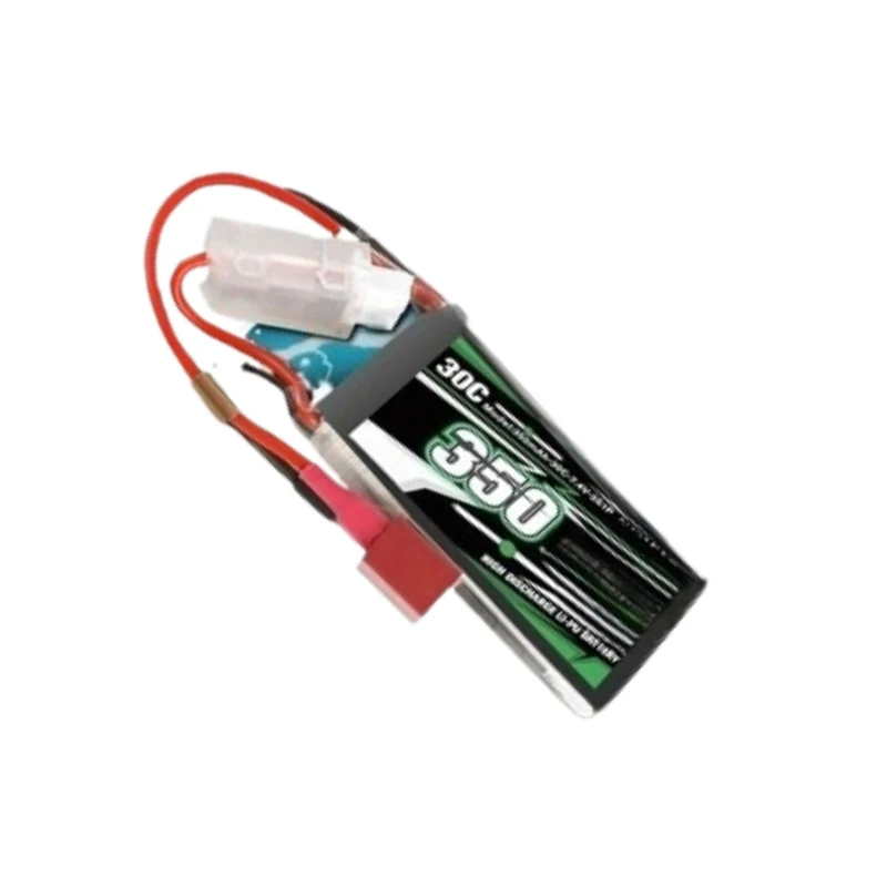 350mAh-30C-7.4V-2S1P-T Plug RC Model Lithium Battery Long-lasting Portable