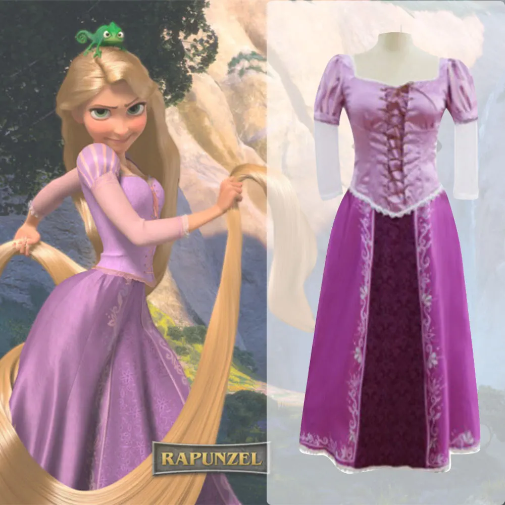 

Rapunzel Cosplay Costume Adult Carnival Uniform Anime Halloween Costumes Women