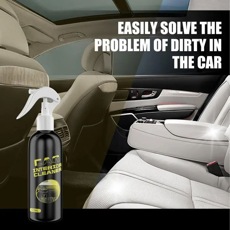 

Interior Car Cleaner Car Refurbishment Cleaning Agent 4.23oz Polish Coating Agent Fog Free Anti Scratch Quick Coat Car Cleaner