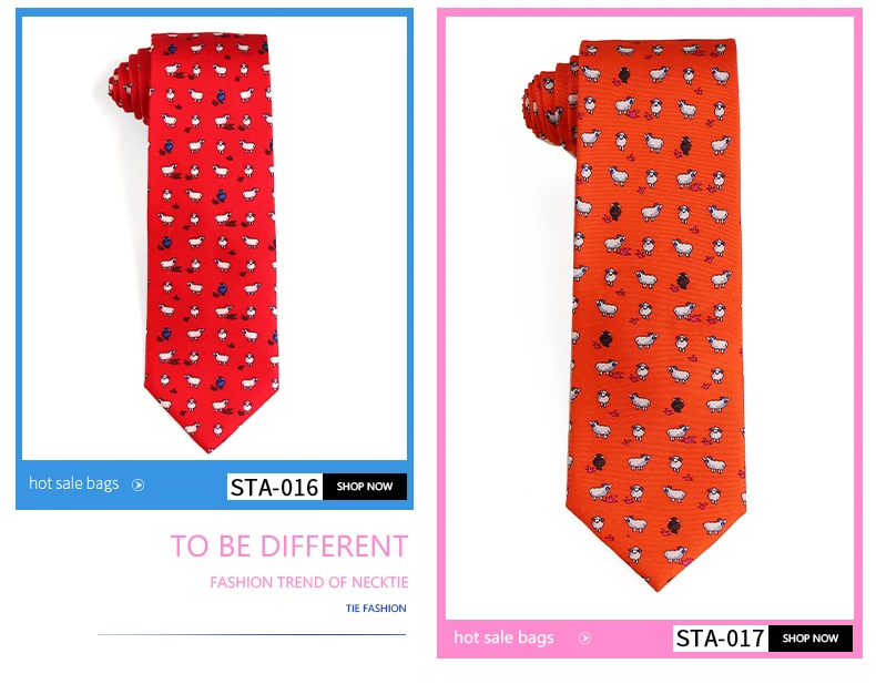 Tailor Smith Krawatte aus 100 % Seide für Herren, handgefertigte Krawatte mit Tiermuster, Krawatte zum Vatertag, Geburtstag, Geschenk – Detail 21
