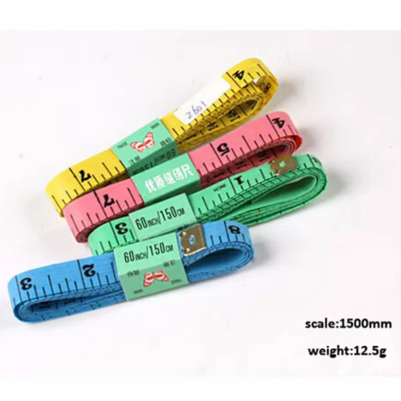 2Pcs random color Soft Tape Measures,Sewing Tailor Body Scale , Plastic Soft Ruler ,Gauging Tools 1.5M  AA7544