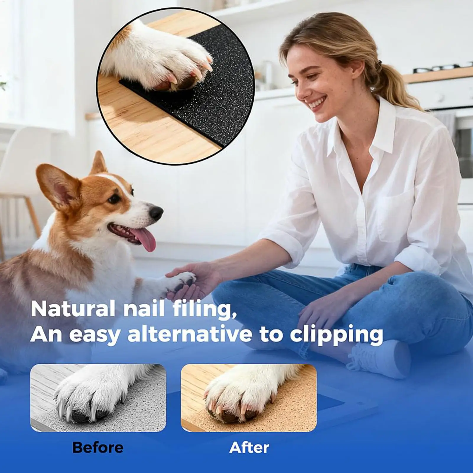 

Scratch Board for Dogs Cuttable Adjustable Adhesive Dog Nail Scratch Board Pet Supplies for Puppy Small Medium Large Breed Play