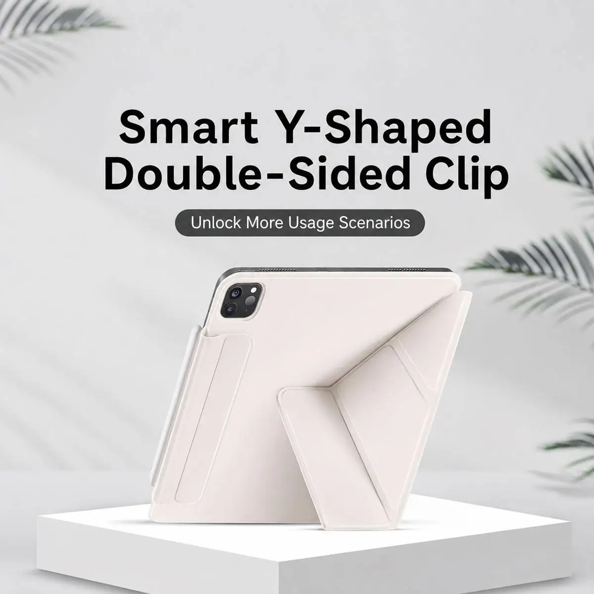 For iPad Air 11 2026/2025/2024 XDcase Dual-Sided Magnetic Y-fold Smart Tablet Leather Case with Pencil Holder